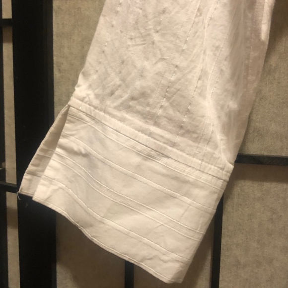 Ally B. White Wrap Blouse  3/4 Sleeves Size M - Picture 4 of 4